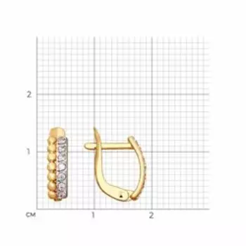 Золотые серьги 585 пробы
