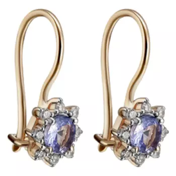 Золотые серьги 585 пробы