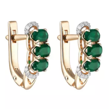 Золотые серьги 585 пробы