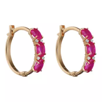 Золотые серьги 585 пробы