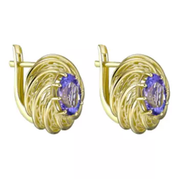 Золотые серьги 585 пробы