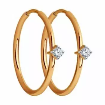 Золотые серьги 585 пробы