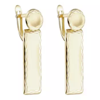 Золотые серьги 585 пробы