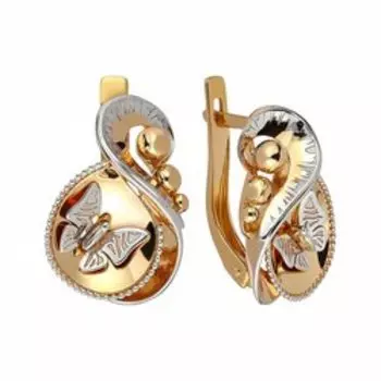 Золотые серьги "Бабочки"