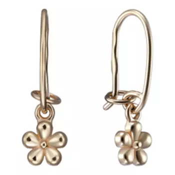 Золотые серьги "Цветочки"