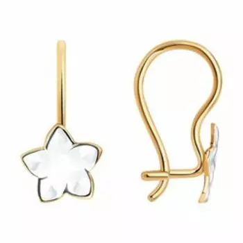 Золотые серьги "Цветок"