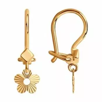 Золотые серьги "Цветок"