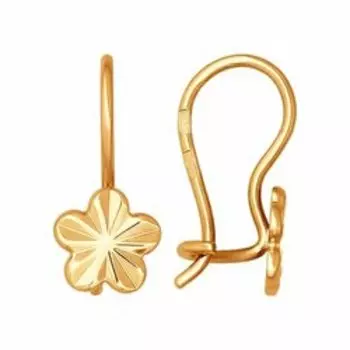 Золотые серьги 585 пробы