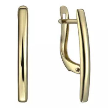 Золотые серьги из желтого золота