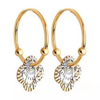 Золотые серьги-конго