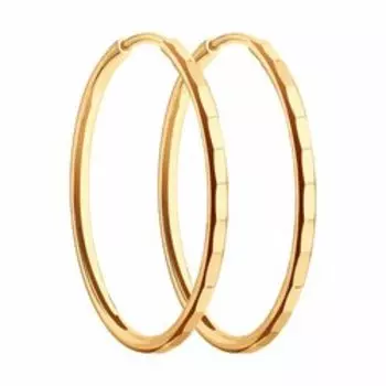 Золотые серьги-конго