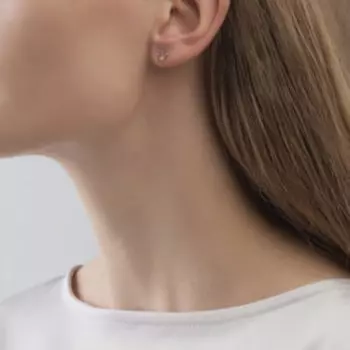 Золотые серьги "Короны"