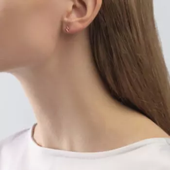 Золотые серьги "Молнии"