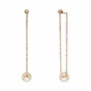 Золотые серьги-протяжки 585 пробы