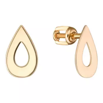 Золотые серьги-пусеты