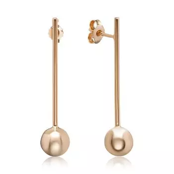 Золотые серьги-пусеты