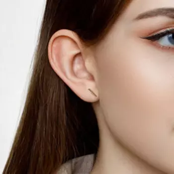 Золотые серьги-пусеты