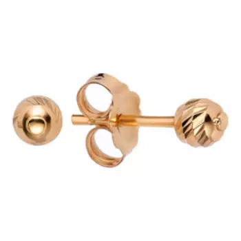 Золотые серьги-пусеты 585 пробы