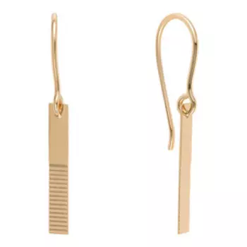 Золотые серьги с алмазной обработкой