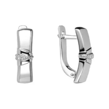 Золотые серьги с бриллиантами