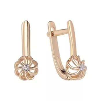 Золотые серьги 585 пробы