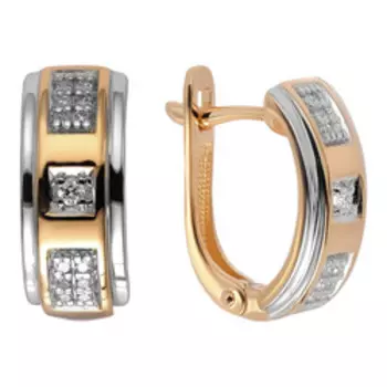 Золотые серьги с бриллиантами