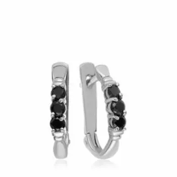 Золотые серьги с бриллиантами