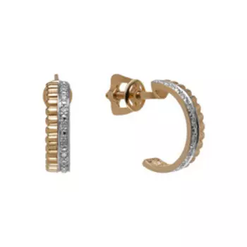 Золотые серьги с бриллиантами