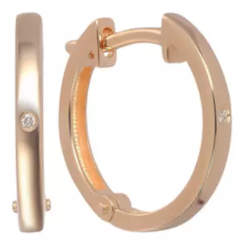 Золотые серьги с бриллиантами