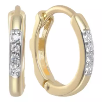 Золотые серьги с бриллиантами