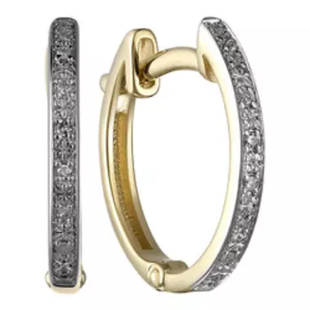 Золотые серьги с бриллиантами