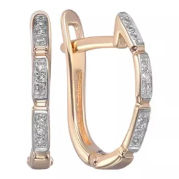 Золотые серьги с бриллиантами