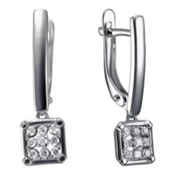 Золотые серьги с бриллиантами