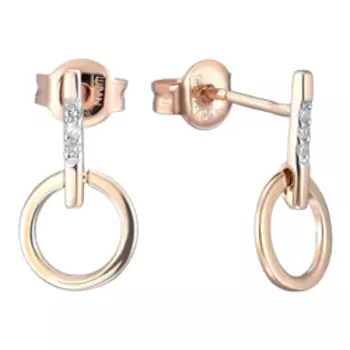 Золотые серьги 375 пробы