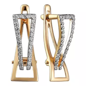 Золотые серьги с бриллиантами