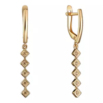 Золотые серьги с бриллиантами