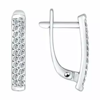 Золотые серьги с бриллиантами