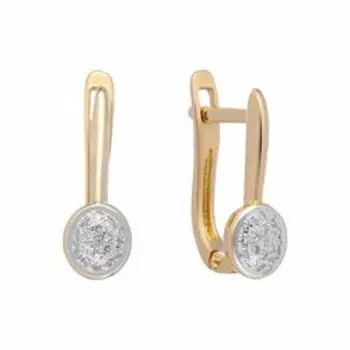 Золотые серьги с бриллиантами