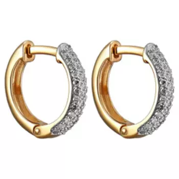 Золотые серьги с бриллиантами