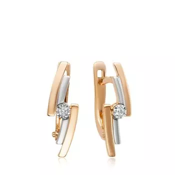 Золотые серьги с бриллиантами