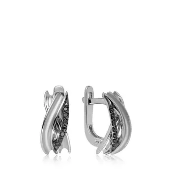 Золотые серьги с бриллиантами