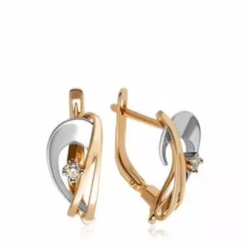 Золотые серьги с бриллиантами