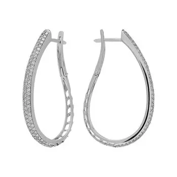 Золотые серьги с бриллиантами