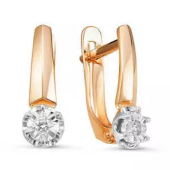 Золотые серьги с бриллиантами