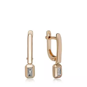 Золотые серьги с бриллиантами