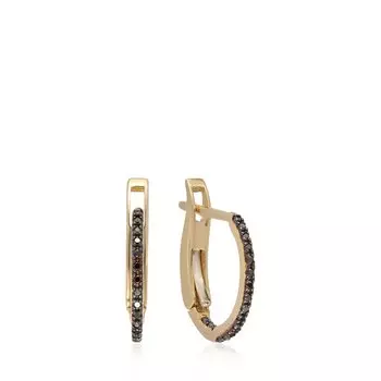 Золотые серьги с бриллиантами