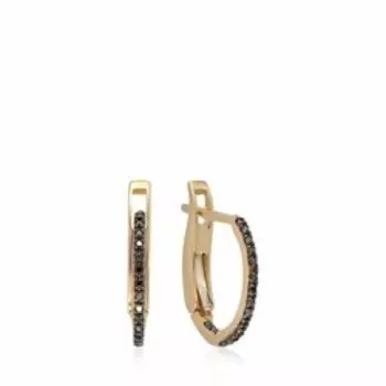 Золотые серьги с бриллиантами