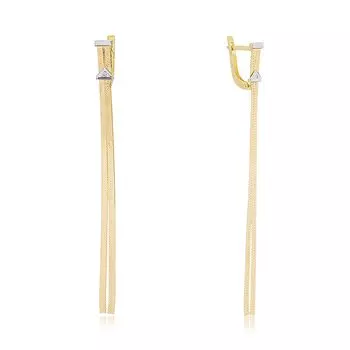 Золотые серьги с бриллиантами