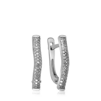 Золотые серьги с бриллиантами