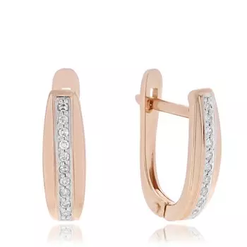 Золотые серьги с бриллиантами